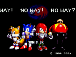Sonic and Knuckles - Blue Sphere Plus Title Screen